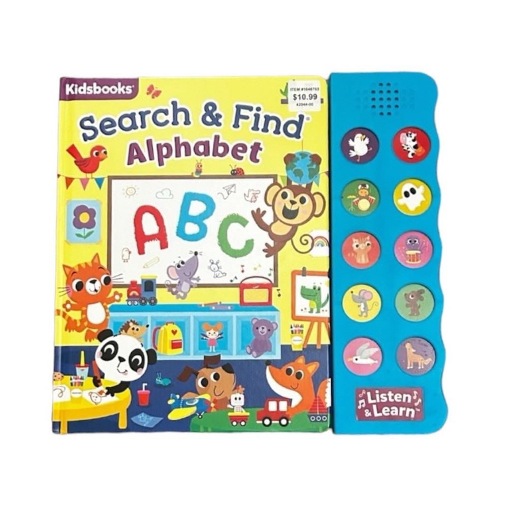 Kidbooks Search & Find Alphabet with sounds.